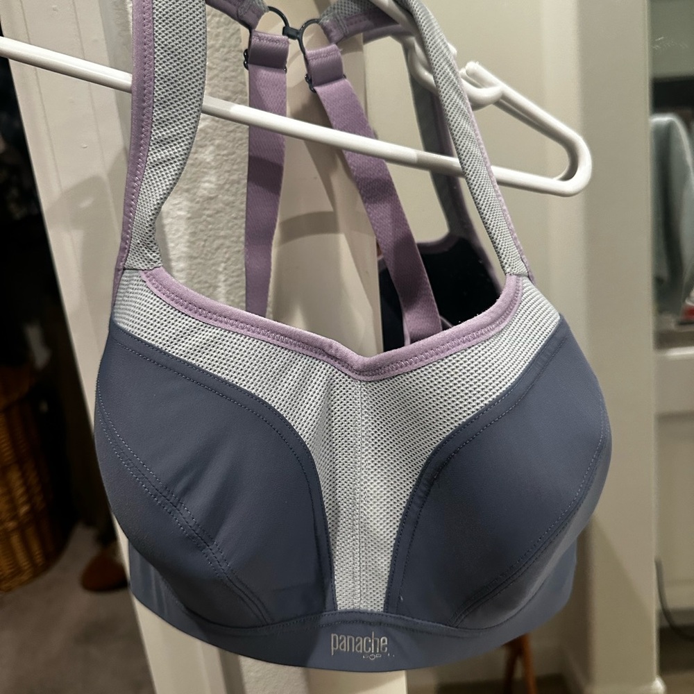 Panache Pink/Grey Two-Tone 5021 Sports Bra Sz 32E